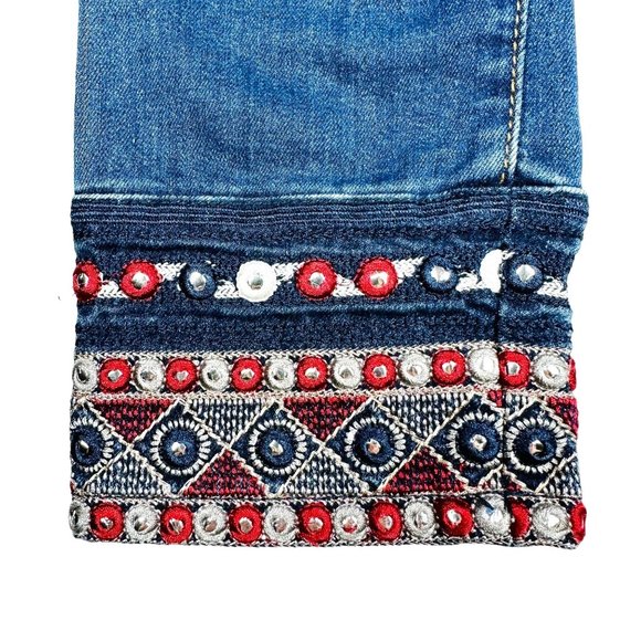 Boom Boom Jeans Slim Straight w/Embellished Cuff - NWT - Picture 3 of 7